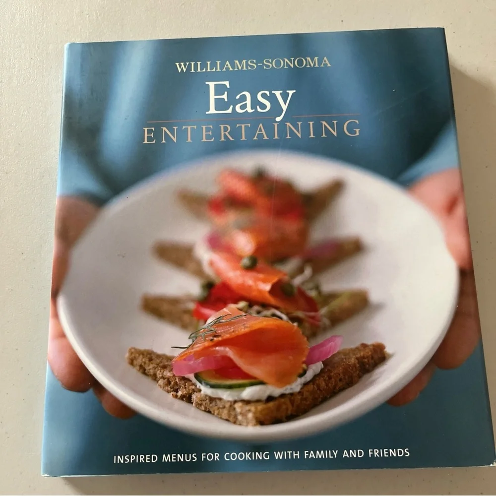 Williams Sonoma Easy Entertaining Cookbook - Blue and White